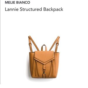 Melie Bianco Lannie Structured Backpack - Tan